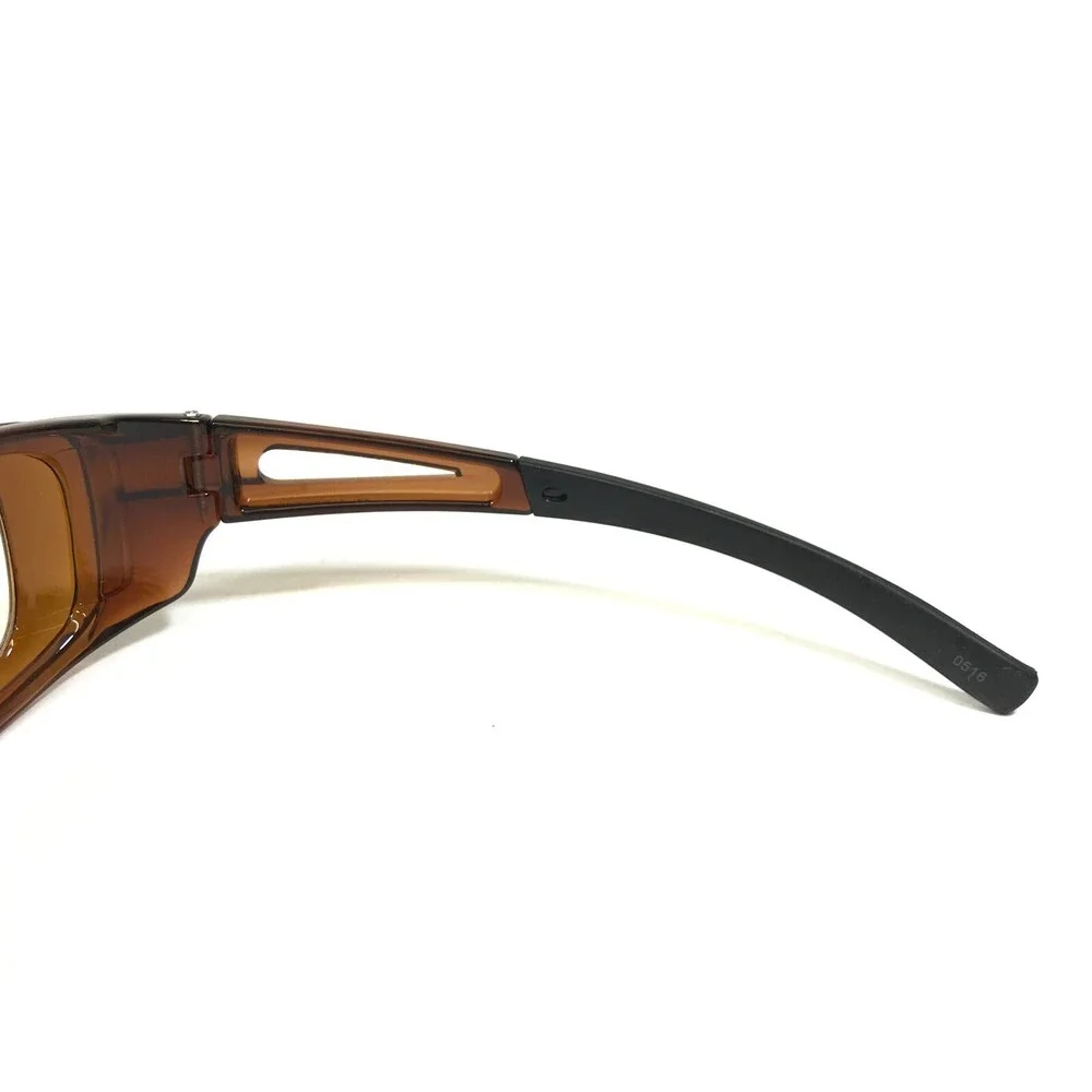 Bolle Safety Goggles Eyeglasses Frames 0516 Clear Brown Wrap Z87-2+ 52-18-120